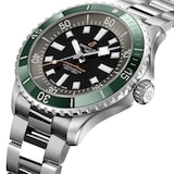 Breitling Superocean Automatic 44mm UK Limited Edition Mens Watch Green Stainless Steel