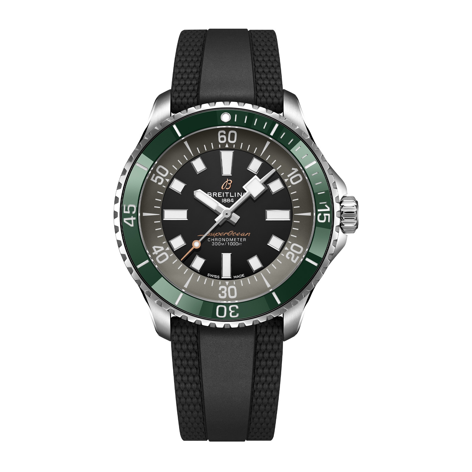 Breitling Superocean Automatic 44mm UK Limited Edition Mens Watch Green Rubber Breitling Superocean Automatic 44mm UK Limited Edition Mens Watch Green Rubber