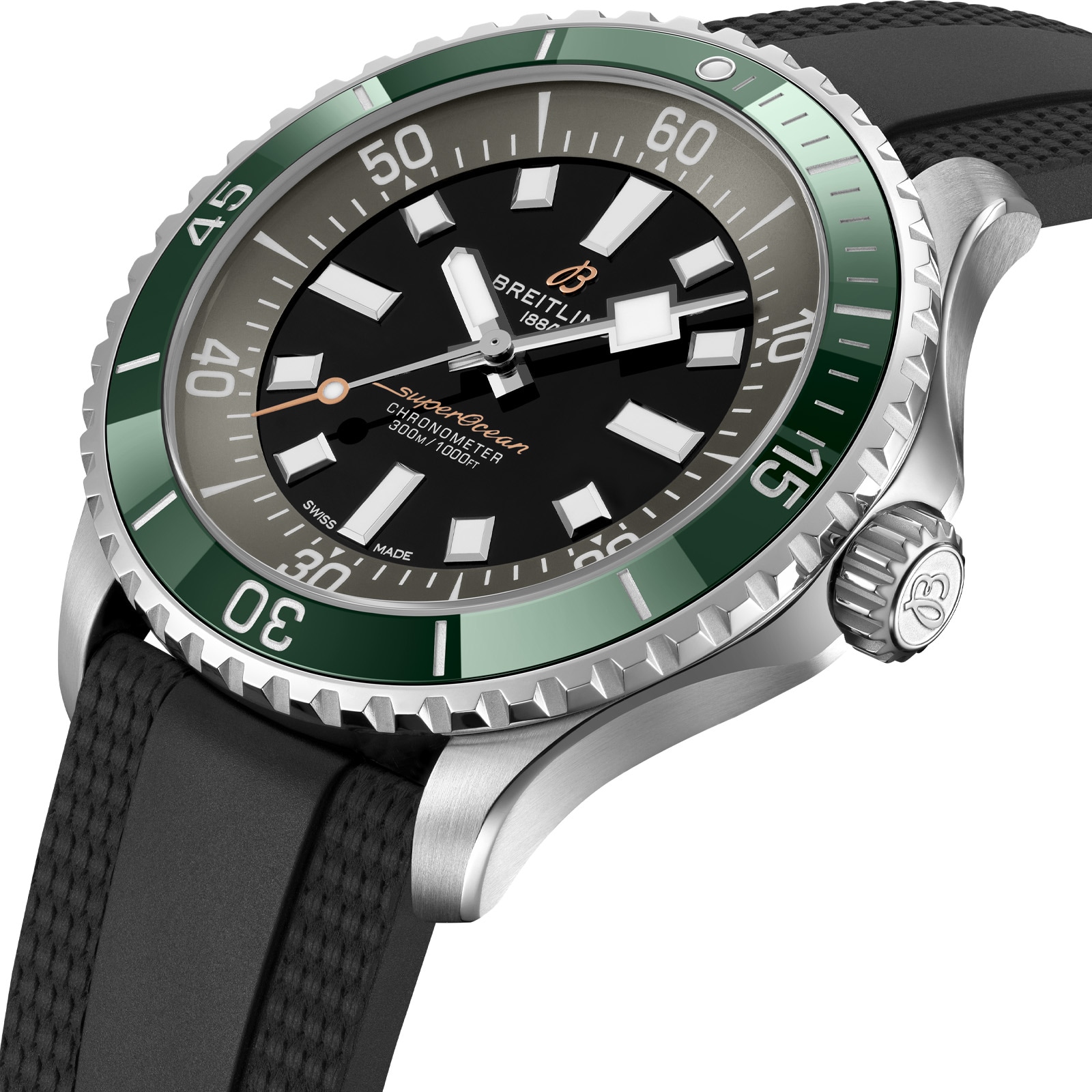 Breitling Superocean Automatic 44mm UK Limited Edition Mens Watch Green Rubber Breitling Superocean Automatic 44mm UK Limited Edition Mens Watch Green Rubber