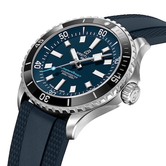 Breitling Superocean Automatic 42mm Limited Edition Mens Watch Blue Rubber The Watches of Switzerland Group Exclusive Breitling Superocean Automatic 42mm Limited Edition Mens Watch Blue Rubber The Watches of Switzerland Group Exclusive