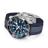 Breitling Superocean Automatic 42mm UK Limited Edition Mens Watch Blue Rubber The Watches of Switzerland Group Exclusive