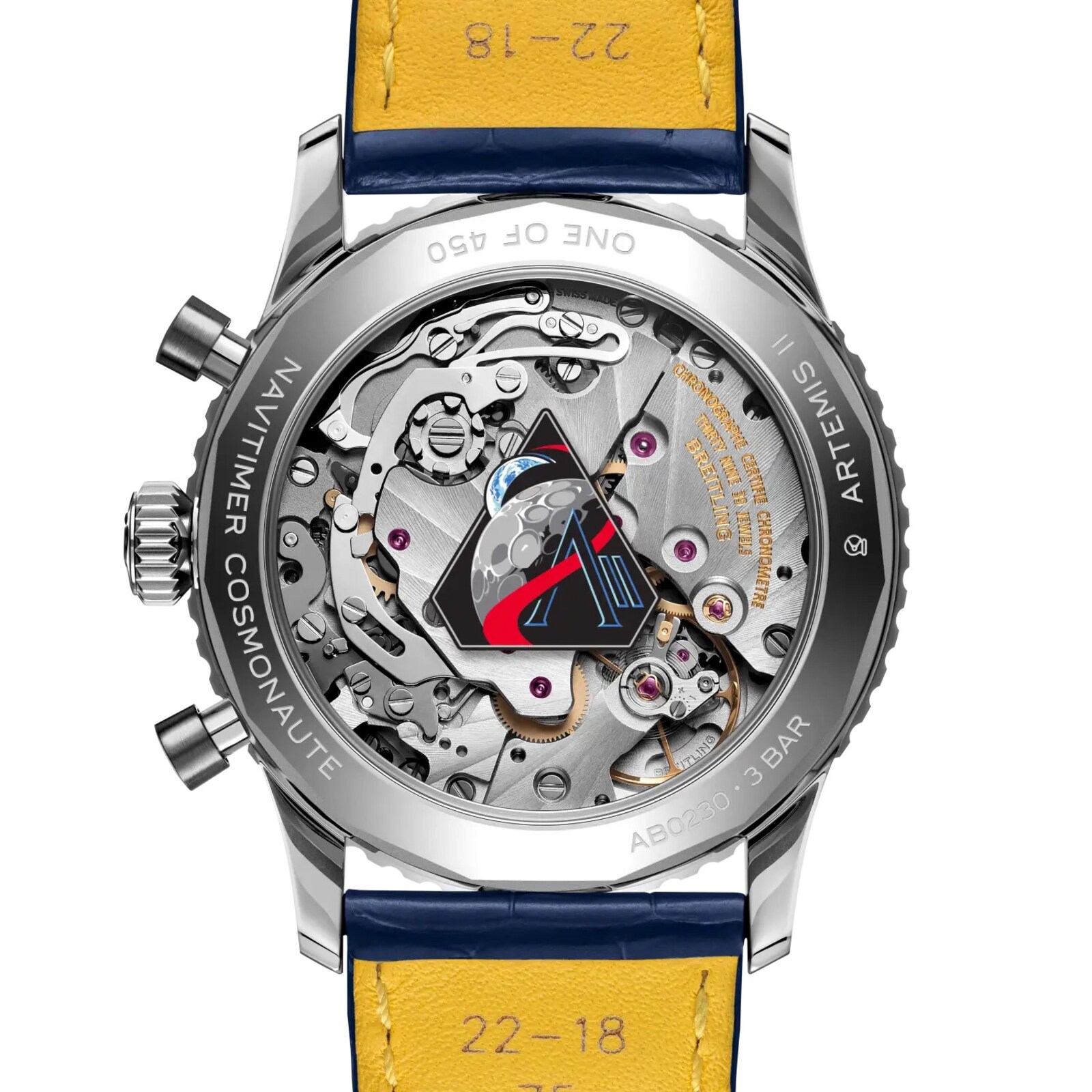 Breitling Navitimer B02 Chronograph Cosmonaute ARTEMIS II Limited Edition 41mm Mens Watch Blue