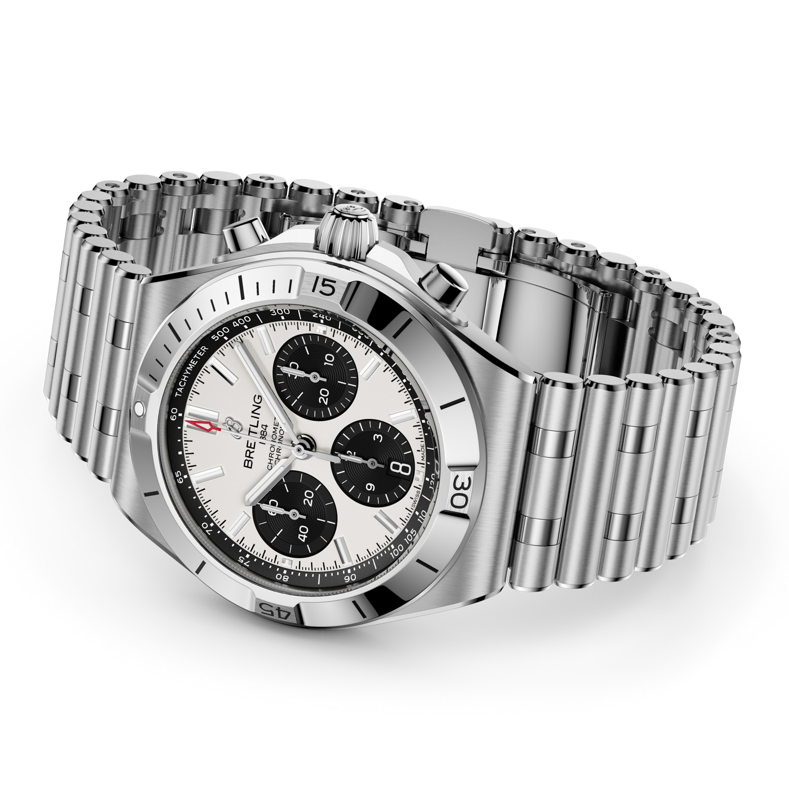 Breitling Chronomat B01 Chronograph 42mm Mens Watch White