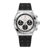 Breitling Chronomat B01 Chronograph 42mm Mens Watch White Rubber
