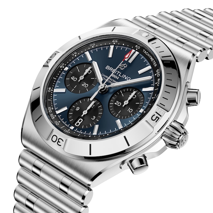 Breitling Chronomat B01 Chronograph 42mm Mens Watch Blue