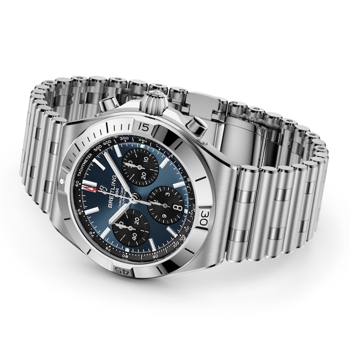 Breitling Chronomat B01 Chronograph 42mm Mens Watch Blue
