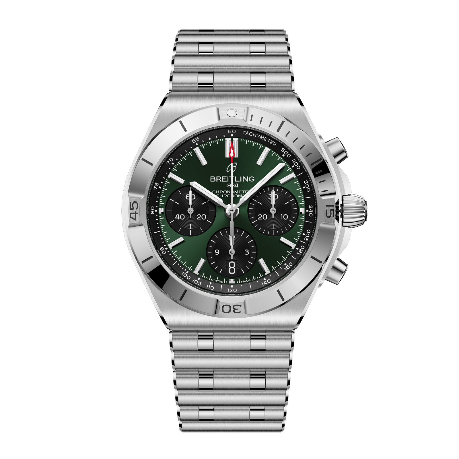 Breitling Chronomat B01 Chronograph 42mm Mens Watch Green