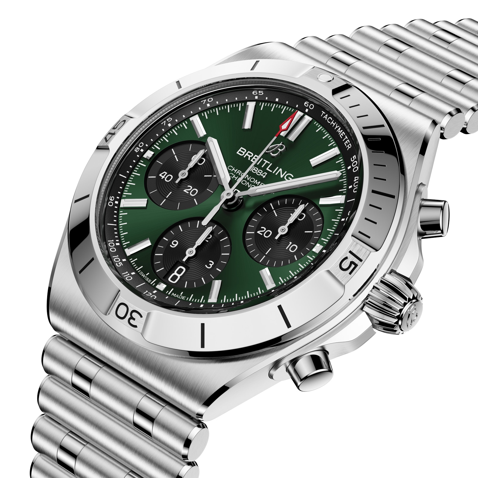 Breitling Chronomat B01 Chronograph 42mm Mens Watch Green