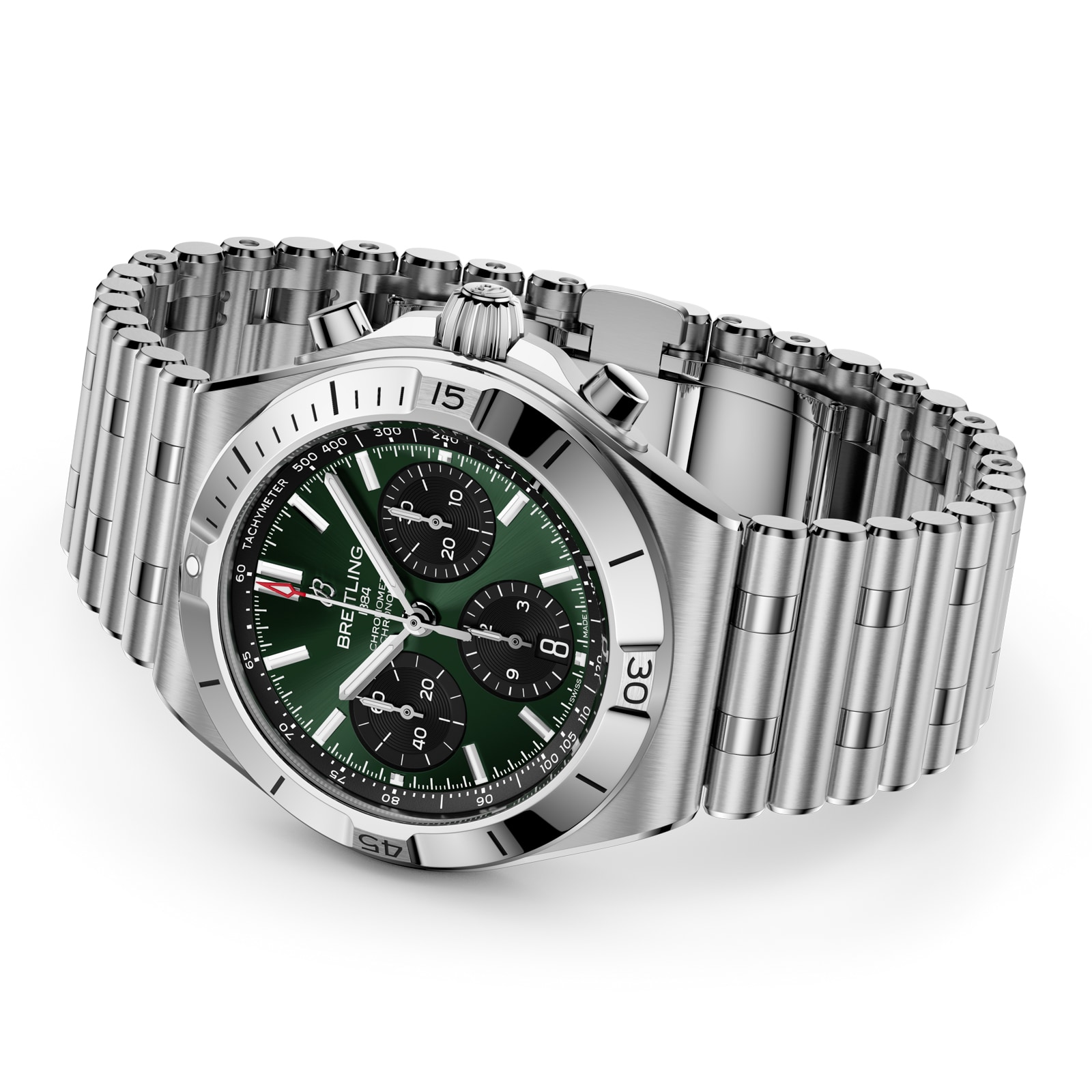 Breitling Chronomat B01 Chronograph 42mm Mens Watch Green