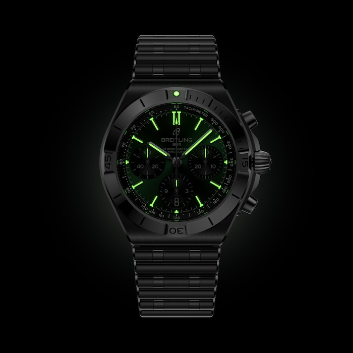 Breitling Chronomat B01 Chronograph 42mm Mens Watch Green