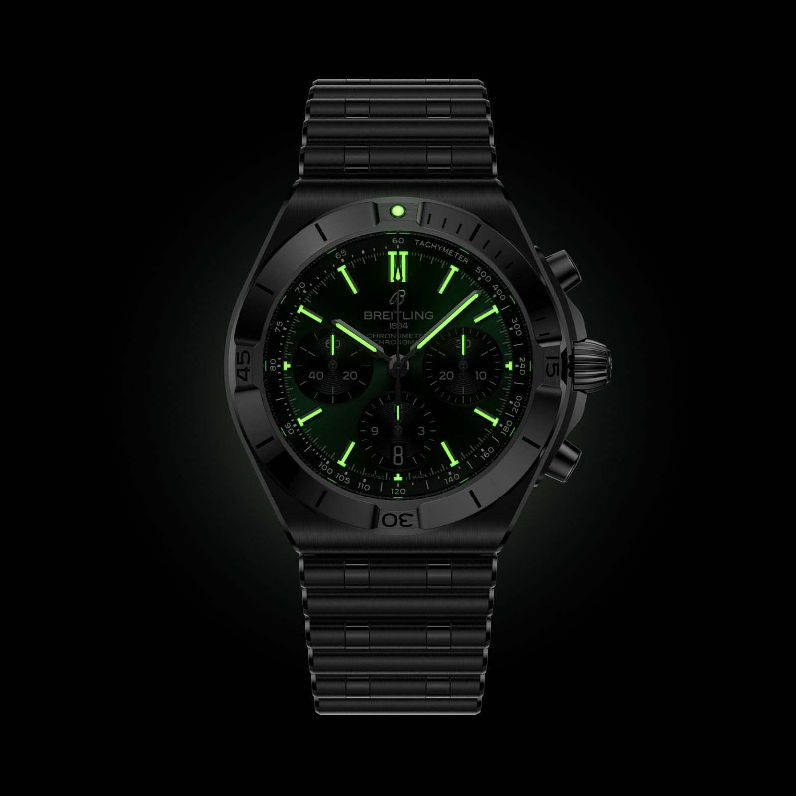 Breitling Chronomat B01 Chronograph 42mm Mens Watch Green