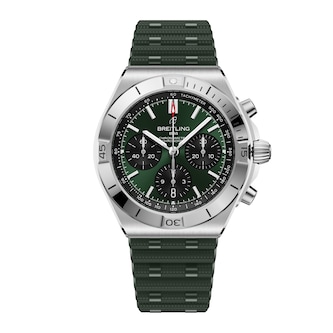 Breitling Chronomat B01 Chronograph 42mm Mens Watch Green Rubber Breitling Chronomat B01 Chronograph 42mm Mens Watch Green Rubber
