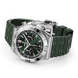 Breitling Chronomat B01 Chronograph 42mm Mens Watch Green Rubber
