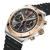 Breitling Chronomat B01 Chronograph 42mm Mens Watch 18k Red Gold Rubber