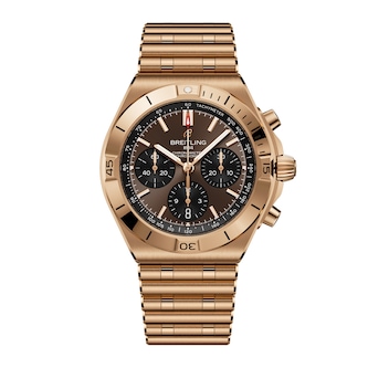 Breitling Chronomat B01 Chronograph 42mm Mens Watch 18k Red Gold
