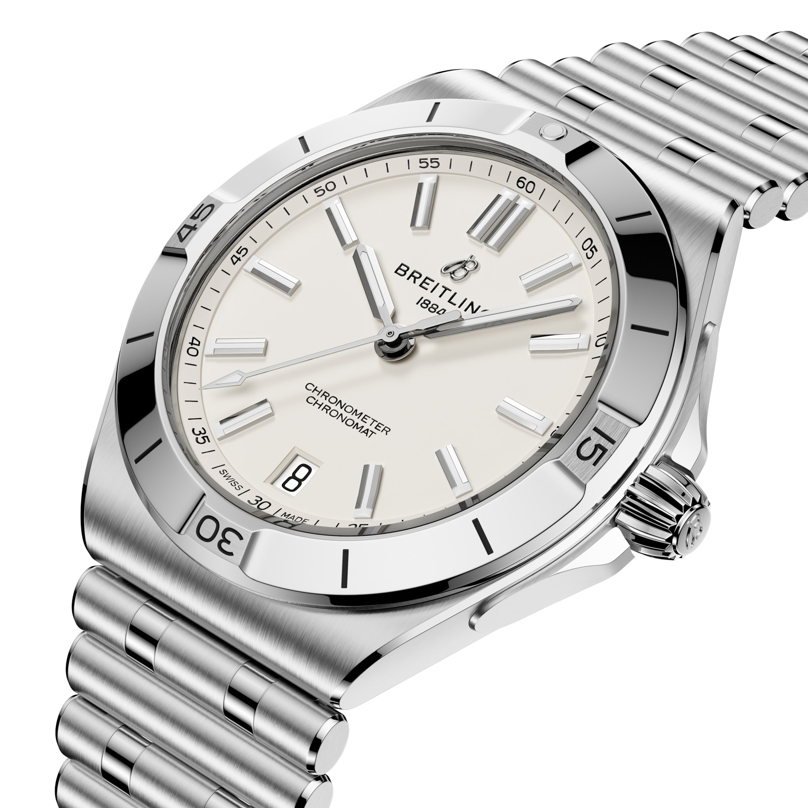 Breitling Chronomat B31 40mm Mens Watch White Breitling Chronomat B31 40mm Mens Watch White