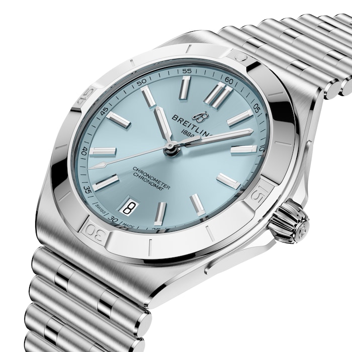 Breitling Chronomat B31 40mm Mens Watch Ice Blue
