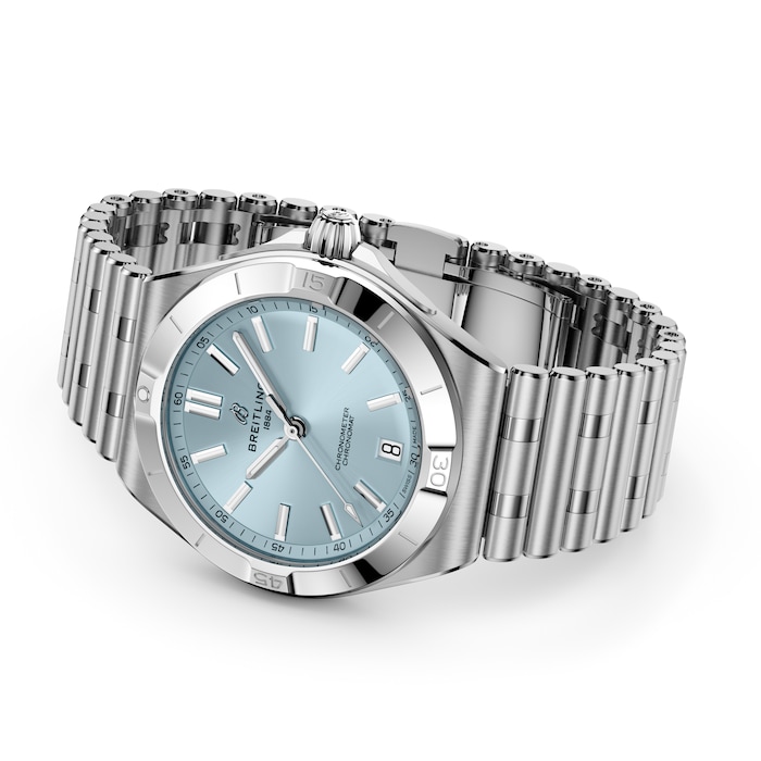 Breitling Chronomat B31 40mm Mens Watch Ice Blue