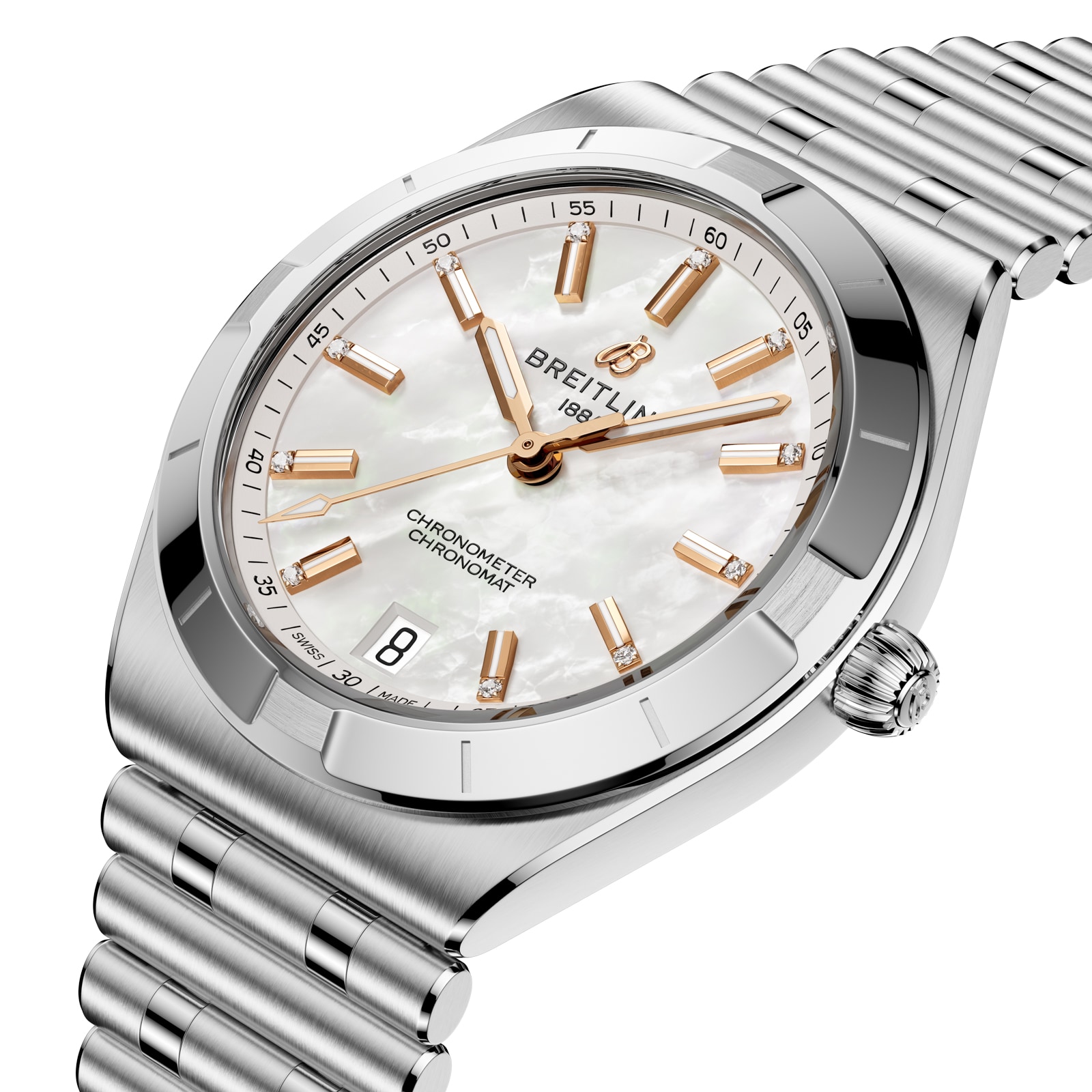 Breitling Chronomat Automatic 36mm Ladies Watch Mother Of Pearl Breitling Chronomat Automatic 36mm Ladies Watch Mother Of Pearl
