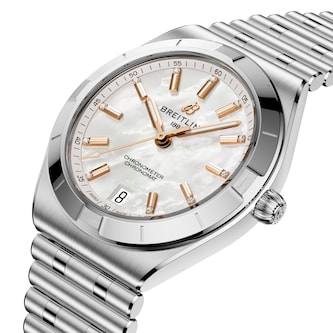 Breitling Chronomat Automatic 36mm Ladies Watch Mother Of Pearl Breitling Chronomat Automatic 36mm Ladies Watch Mother Of Pearl