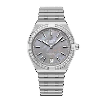 Breitling Chronomat Automatic 36mm Ladies Watch Grey Mother Of Pearl Breitling Chronomat Automatic 36mm Ladies Watch Grey Mother Of Pearl