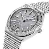 Breitling Chronomat Automatic 36mm Ladies Watch Grey Mother Of Pearl