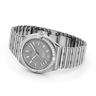 Breitling Chronomat Automatic 36mm Ladies Watch Grey Mother Of Pearl