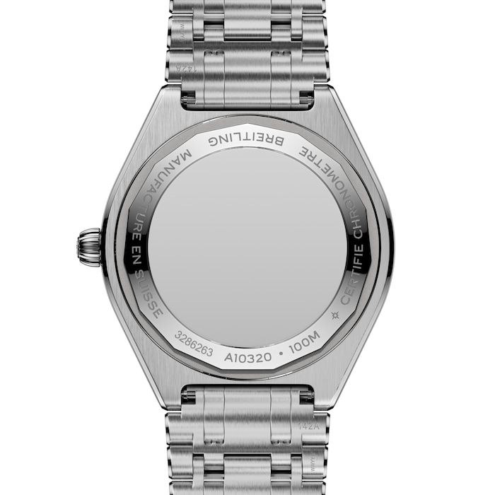 Breitling Chronomat Automatic 36mm Ladies Watch Grey Mother Of Pearl