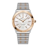 Breitling Chronomat Automatic 36mm Ladies Watch 18k Red Gold Mother Of Pearl