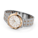 Breitling Chronomat Automatic 36mm Ladies Watch 18k Red Gold Mother Of Pearl