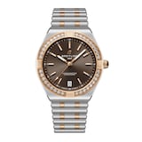 Breitling Chronomat Automatic 36mm Ladies Watch 18k Red Gold Brown