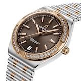 Breitling Chronomat Automatic 36mm Ladies Watch 18k Red Gold Brown