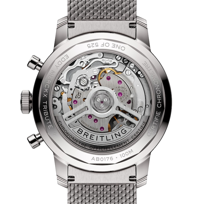 Breitling Top Time B01 Chronograph Eddy Merckx  41mm Limited Edition Mens Watch Stainless Steel