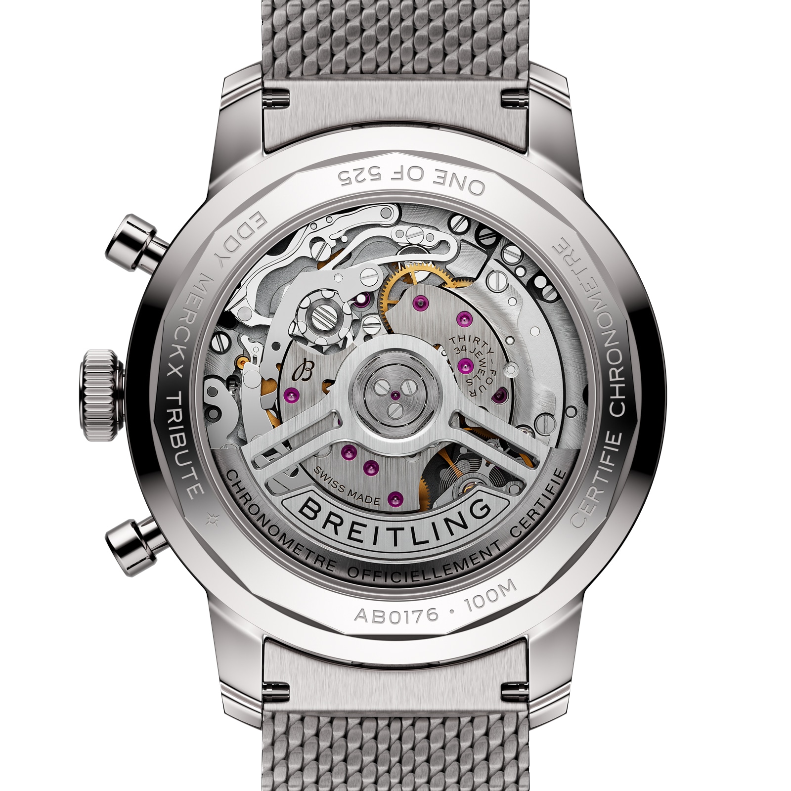 Breitling Top Time B01 Chronograph Eddy Merckx  41mm Limited Edition Mens Watch Stainless Steel