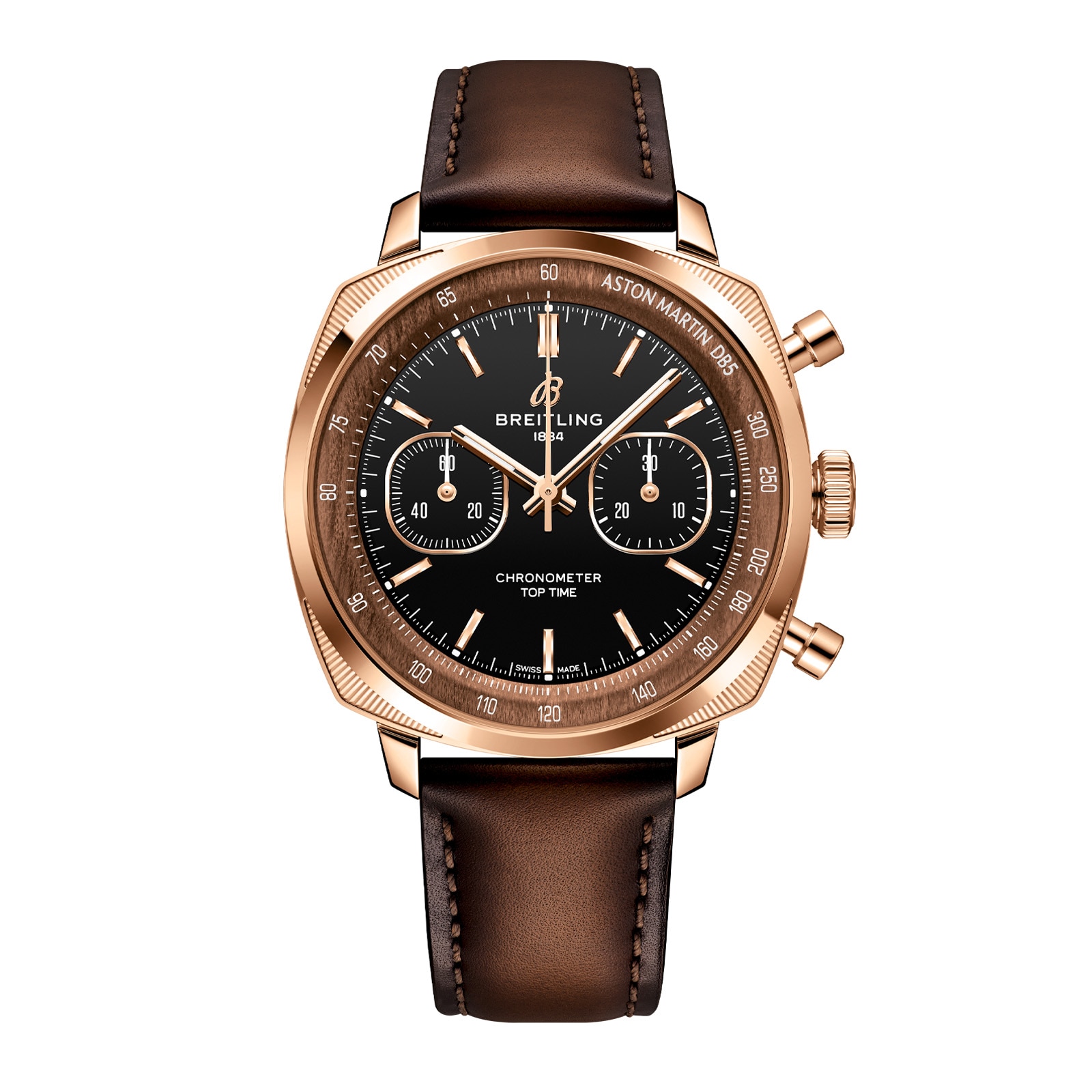 Breitling Top Time B01 Aston Martin DB5 Chronograph Limited Edition 41mm Mens Watch 18k Red Gold