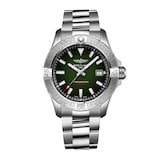 Breitling Avenger Automatic 42mm Mens Watch Green Dial Stainless Steel Bracelet