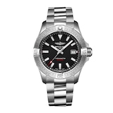 Breitling Avenger Automatic 42mm Mens Watch Black Dial Stainless Steel Bracelet
