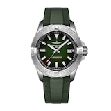 Breitling Avenger Automatic 42mm Mens Watch Green Dial Rubber Strap