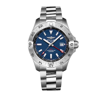 Breitling Avenger Automatic GMT Wings UK Edition 44mm Mens Watch Blue Dial Stainless Steel Bracelet Breitling Avenger Automatic GMT Wings UK Edition 44mm Mens Watch Blue Dial Stainless Steel Bracelet