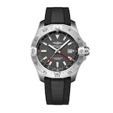 Breitling Avenger Automatic GMT Wings UK Edition 44mm Mens Watch Anthracite Dial Rubber Strap