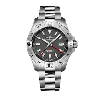 Breitling Avenger Automatic GMT Wings UK Edition 44mm Mens Watch Anthracite Dial Stainless Steel Bracelet Breitling Avenger Automatic GMT Wings UK Edition 44mm Mens Watch Anthracite Dial Stainless Steel Bracelet