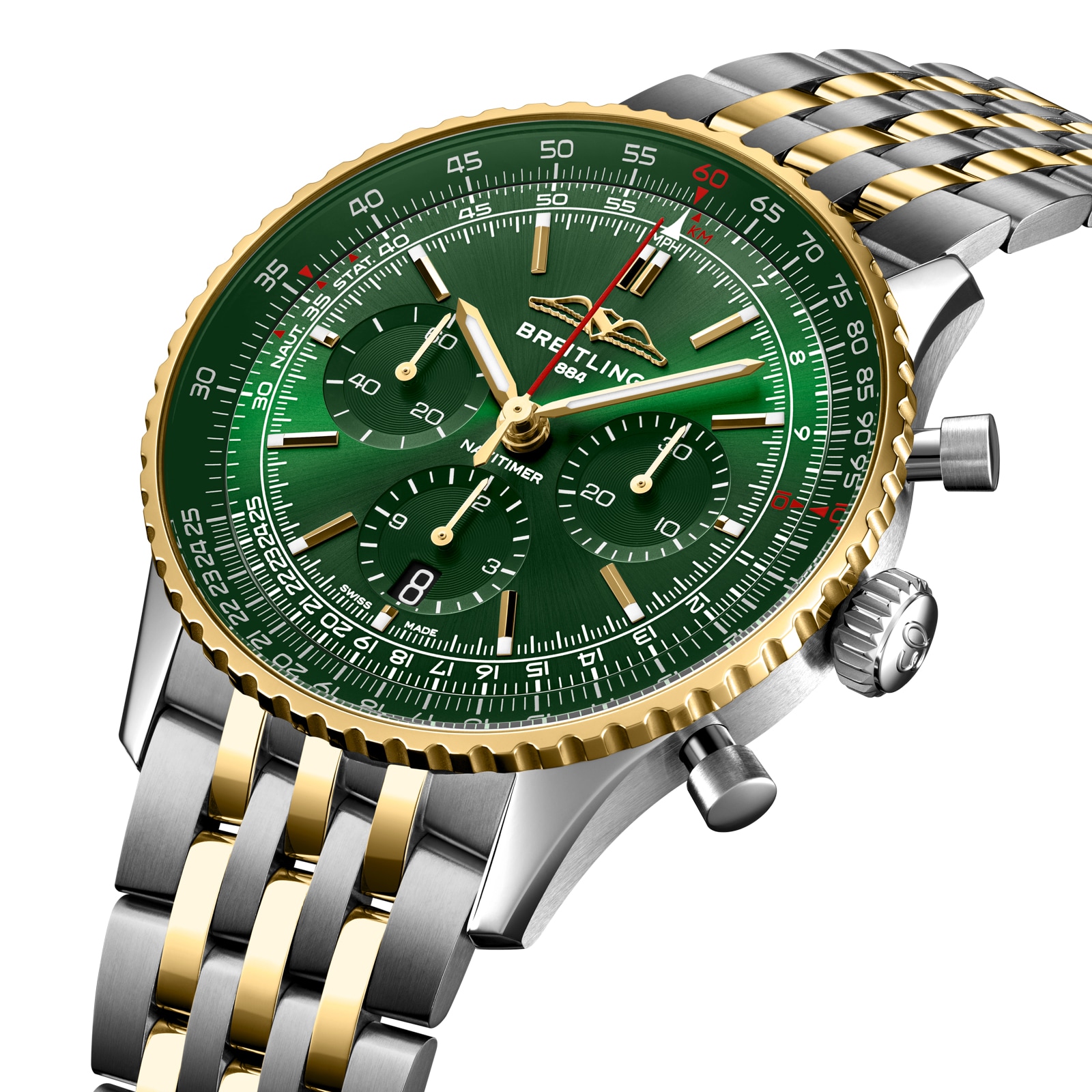 Breitling Navitimer B01 Chronograph 43mm Dark Green Dial Mens Watch Exclusive to The Watches Of Switzerland Group