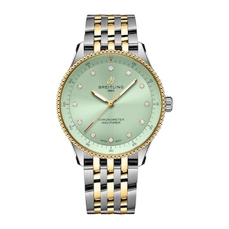 Breitling Navitimer 32mm Mint Green Dial Ladies Limited Edition Watch Exclusive to The Watches of Switzerland Group Breitling Navitimer 32mm Mint Green Dial Ladies Limited Edition Watch Exclusive to The Watches of Switzerland Group