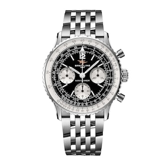Breitling Navitimer B09 Chronograph 41mm Mens Watch Black Dial Stainless Steel Bracelet Breitling Navitimer B09 Chronograph 41mm Mens Watch Black Dial Stainless Steel Bracelet