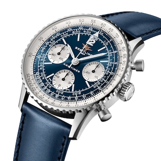 Breitling Navitimer B09 Chronograph 41mm Mens Watch Blue Dial Leather Strap Breitling Navitimer B09 Chronograph 41mm Mens Watch Blue Dial Leather Strap