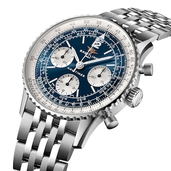 Breitling Navitimer B09 Chronograph 41mm Mens Watch Blue Dial Stainless Steel Bracelet Breitling Navitimer B09 Chronograph 41mm Mens Watch Blue Dial Stainless Steel Bracelet