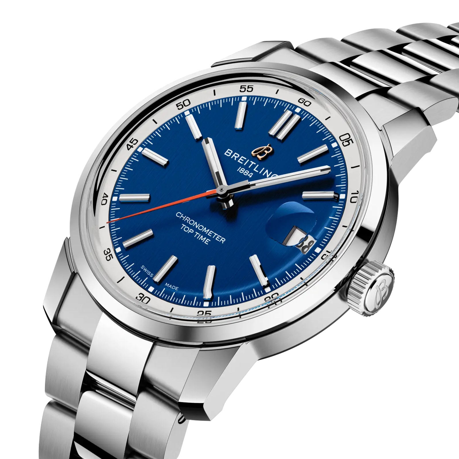 Breitling Top Time B31 38mm Mens Watch Blue Breitling Top Time B31 38mm Mens Watch Blue