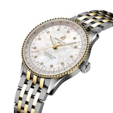 Breitling Navitimer Automatic 36mm Ladies Watch Stainless Steel and Yellow Gold Strap