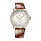 Breitling Navitimer Automatic 36mm Ladies Watch Stainless Steel and Yellow Gold Alligator Strap