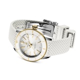 Breitling Superocean Heritage Automatic 36mm Ladies Watch Yellow Gold White Rubber Strap